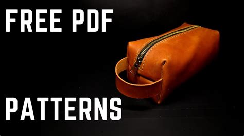 free leather dopp kit pattern.